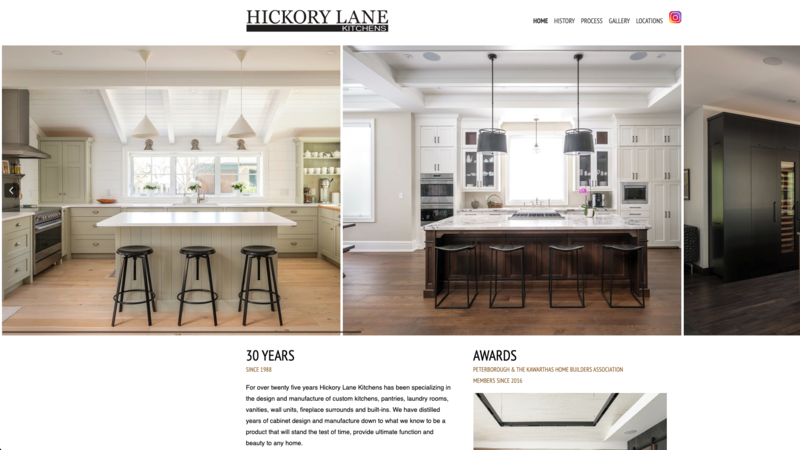 Hickory Lane Kitches website